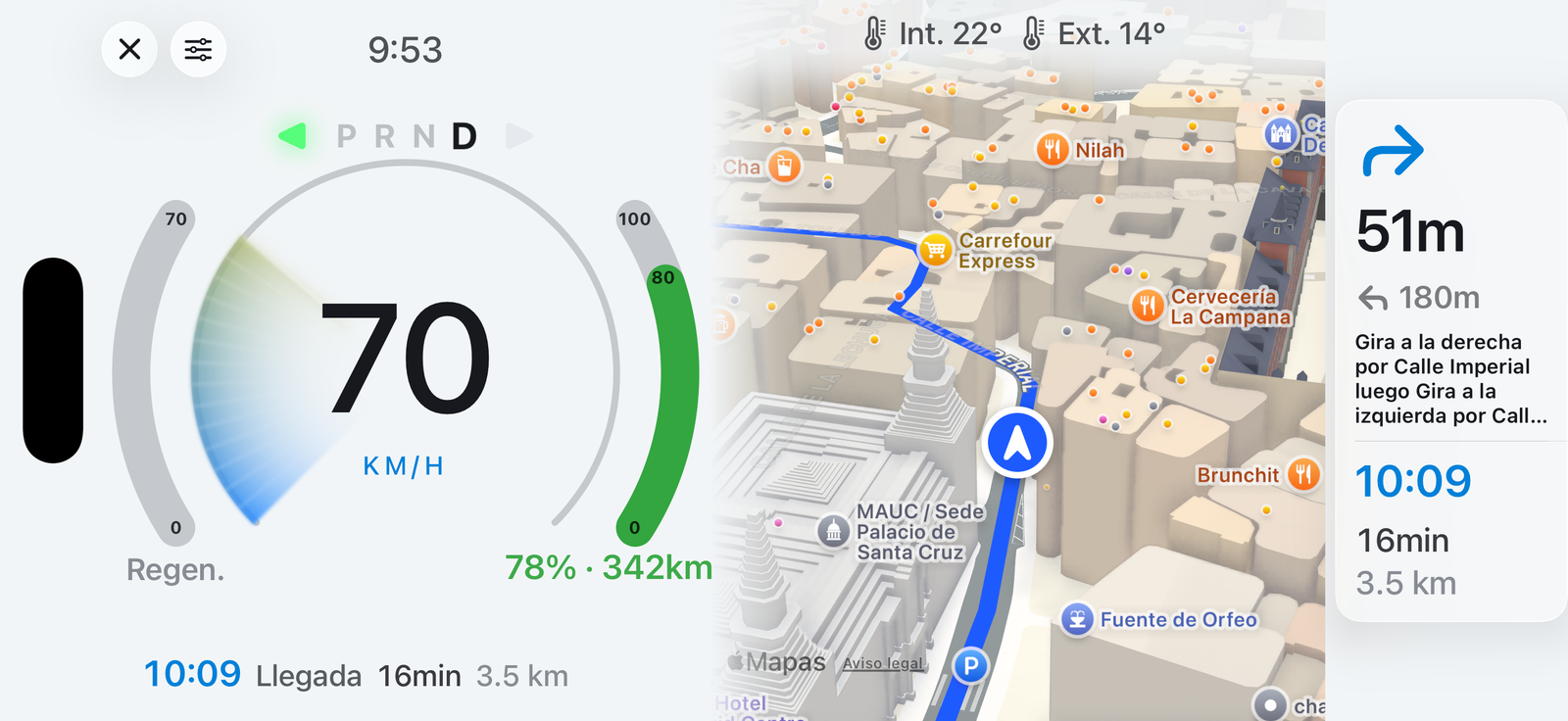 TeCluster — Guiado con Apple Maps